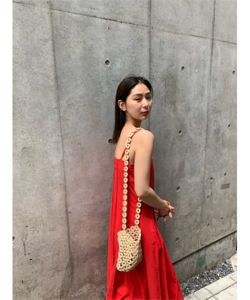 MOUSSY（マウジー）の「PLEATS CAMI LONG ドレス（ワンピース）」 - WEAR 