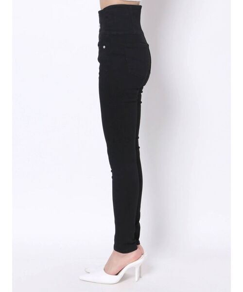 GYDA（ジェイダ）の「ハイウエストボタンカラースキニーパンツ（その他パンツ・レディース・ブラック/ベージュ・SMALL/MEDIUM/X-SMALL）」の11枚目の写真