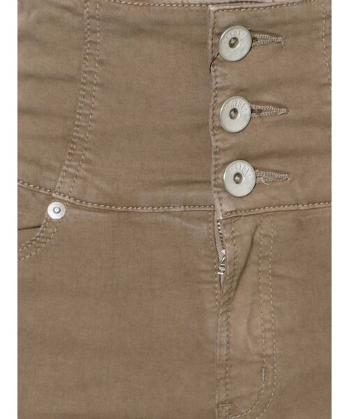 GYDA（ジェイダ）の「ハイウエストボタンカラースキニーパンツ（その他パンツ・レディース・ブラック/ベージュ・SMALL/MEDIUM/X-SMALL）」の4枚目の写真