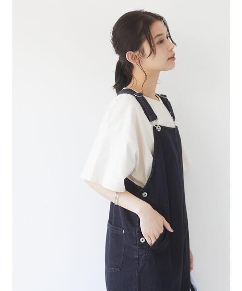 Sugar spoon（シュガースプーン）の「・SUGAR SPOON デニムサロペットパンツ＊（サロペット/オーバーオール・レディース・ブラック/インディゴブルー/ライトインディゴブルー・FREE）」の10枚目の写真