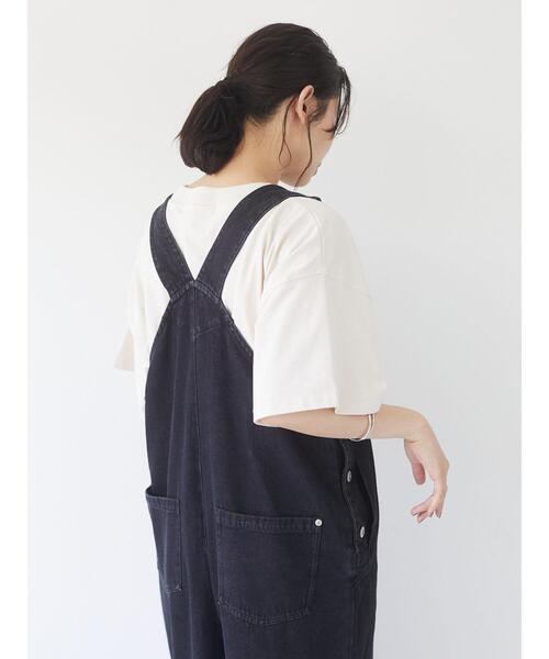 Sugar spoon（シュガースプーン）の「・SUGAR SPOON デニムサロペットパンツ＊（サロペット/オーバーオール・レディース・ブラック/インディゴブルー/ライトインディゴブルー・FREE）」の14枚目の写真