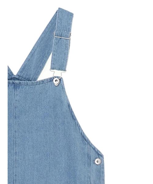 Sugar spoon（シュガースプーン）の「・SUGAR SPOON デニムサロペットパンツ＊（サロペット/オーバーオール・レディース・ブラック/インディゴブルー/ライトインディゴブルー・FREE）」の22枚目の写真