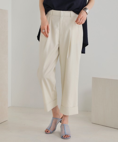 セール シワになりづらい 麻ストレッチパンツ その他パンツ Bou Jeloud ブージュルード のファッション通販 Zozotown