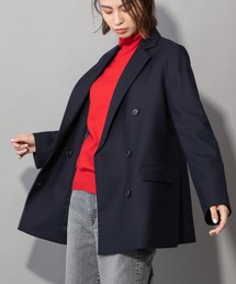 Munich | ウール×ヴィスコース2WAYツイル　ダブルテーラードジャケット(テーラードジャケット)