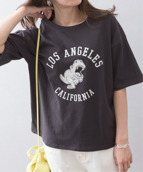 SpRay(スプレイ)の「アソートカレッジ Tシャツ(Tシャツ/カットソー・レディース・オフホワイト/アイボリー/スミクロ・FREE)」の3枚目の写真