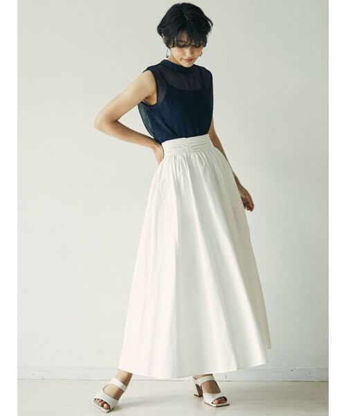 LAGUNAMOON（ラグナムーン）の「シアーワッシャーブラウス（シャツ/ブラウス・レディース・ネイビー/パープル/ベージュ・FREE）」の5枚目の写真