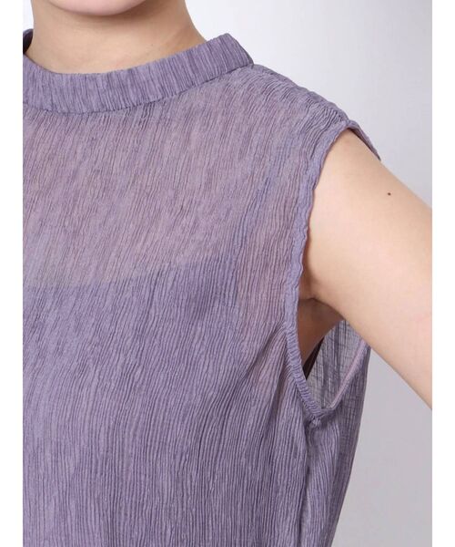 LAGUNAMOON（ラグナムーン）の「シアーワッシャーブラウス（シャツ/ブラウス・レディース・ネイビー/パープル/ベージュ・FREE）」の18枚目の写真