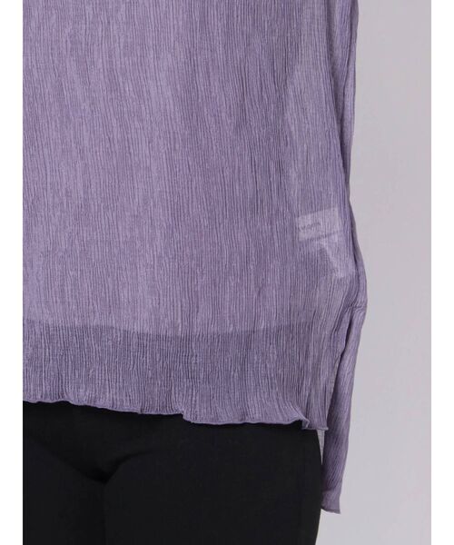 LAGUNAMOON（ラグナムーン）の「シアーワッシャーブラウス（シャツ/ブラウス・レディース・ネイビー/パープル/ベージュ・FREE）」の19枚目の写真