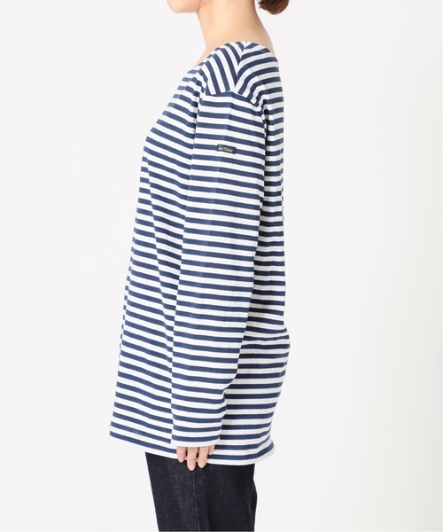 SLOBE IENA（スローブイエナ）の「【LE MINOR/ルミノア】SLOBE別注ボーダーカットソー【洗濯機洗い可】◆（Tシャツ/カットソー・レディース・ブラック/ネイビー/レッド・FREE）」の12枚目の写真