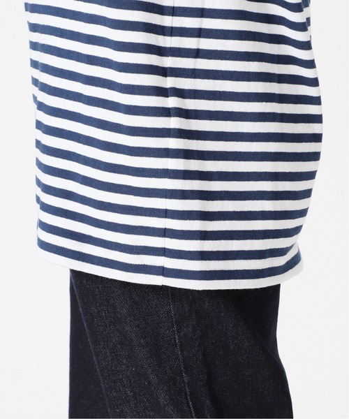 SLOBE IENA（スローブイエナ）の「【LE MINOR/ルミノア】SLOBE別注ボーダーカットソー【洗濯機洗い可】◆（Tシャツ/カットソー・レディース・ブラック/ネイビー/レッド・FREE）」の18枚目の写真