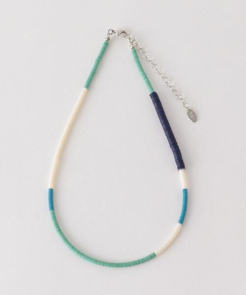 BEAUTY&YOUTH UNITED ARROWS(ビューティーアンドユースユナイテッドアローズ)の「BY スパンコール カラーコンビ ネックレス◆(ネックレス・レディース・オレンジ/ターコイズブルー・FREE)」の2枚目の写真