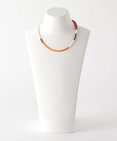 BEAUTY&YOUTH UNITED ARROWS(ビューティーアンドユースユナイテッドアローズ)の「BY スパンコール カラーコンビ ネックレス◆(ネックレス・レディース・オレンジ/ターコイズブルー・FREE)」の7枚目の写真