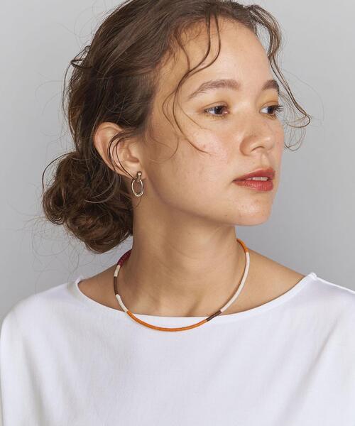 BEAUTY&YOUTH UNITED ARROWS(ビューティーアンドユースユナイテッドアローズ)の「BY スパンコール カラーコンビ ネックレス◆(ネックレス・レディース・オレンジ/ターコイズブルー・FREE)」の9枚目の写真