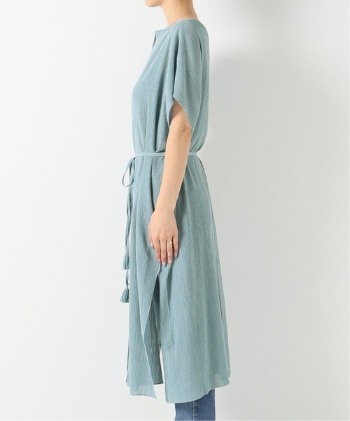 IENA LA BOUCLE(イエナラブークル)の「IENA LA BOUCLE コットンクレープ ロングプルオーバー◆(Tシャツ/カットソー・レディース・ブラック/ブルー・FREE)」の9枚目の写真