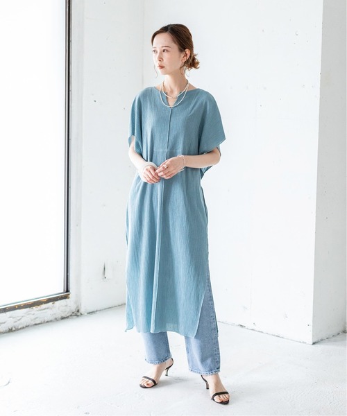 良品 IENA LA BOUCLE ドライコットン 裏毛プルオーバー グレー IENA（イエナ）の「コットン裏毛クロップドプルオーバー