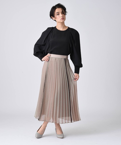 RAW FUDGE（ローファッジ）の「シャンブレーオーガンジープリースカート（スカート・レディース・ブラック/ベージュ/パープル・M）」の19枚目の写真