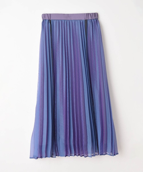 RAW FUDGE（ローファッジ）の「シャンブレーオーガンジープリースカート（スカート・レディース・ブラック/ベージュ/パープル・M）」の11枚目の写真