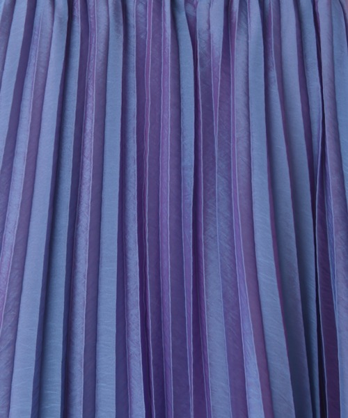 RAW FUDGE（ローファッジ）の「シャンブレーオーガンジープリースカート（スカート・レディース・ブラック/ベージュ/パープル・M）」の9枚目の写真