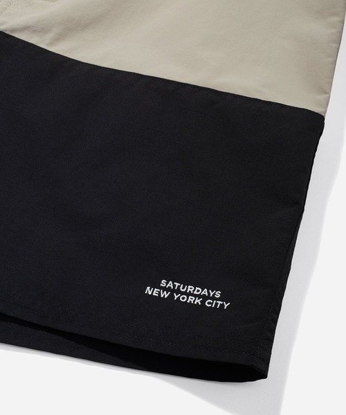 Saturdays NYC(サタデーズ ニューヨークシティ )の「Ennis Boardshort(水着・メンズ・ブラック/オリーブ・34/32/30/31/33/28/29)」の3枚目の写真