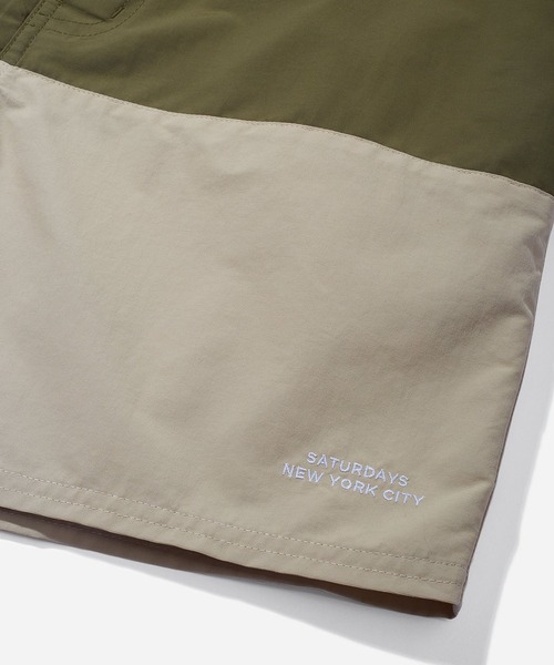 Saturdays NYC(サタデーズ ニューヨークシティ )の「Ennis Boardshort(水着・メンズ・ブラック/オリーブ・34/32/30/31/33/28/29)」の4枚目の写真