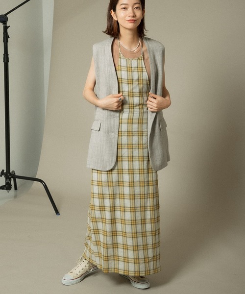 セール ラップエプロンチェックワンピース ワンピース Kbf ケイビーエフ のファッション通販 Zozotown
