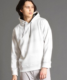 【canal deux Luxe】チェック柄 ダンボールニットフーディ