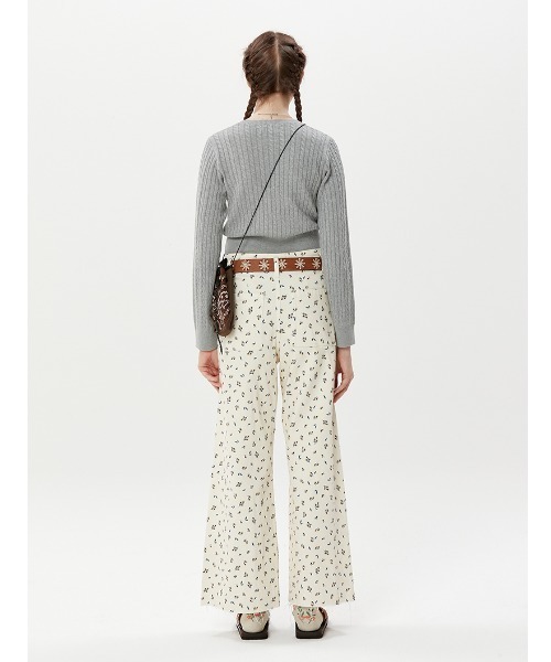 KIRSH(キルシー)の「A'GEM/9 × .kom『KIRSH/キルシー』SMALL CHERRY ROUND KNIT/スモールチェリー クロップド丈 ラウンドニットソー(ニット/セーター・レディース・ネイビー/グレー/グリーン・FREE)」の13枚目の写真