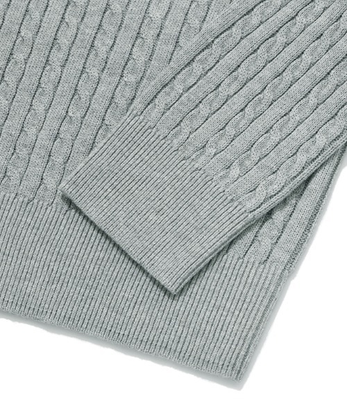KIRSH(キルシー)の「A'GEM/9 × .kom『KIRSH/キルシー』SMALL CHERRY ROUND KNIT/スモールチェリー クロップド丈 ラウンドニットソー(ニット/セーター・レディース・ネイビー/グレー/グリーン・FREE)」の19枚目の写真