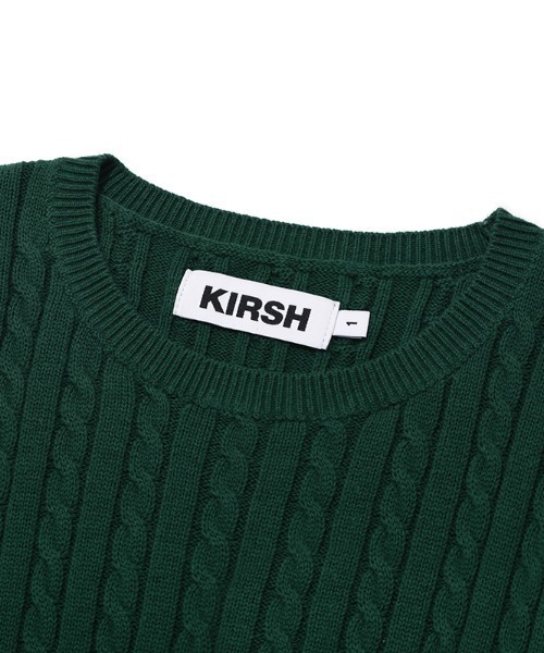KIRSH(キルシー)の「A'GEM/9 × .kom『KIRSH/キルシー』SMALL CHERRY ROUND KNIT/スモールチェリー クロップド丈 ラウンドニットソー(ニット/セーター・レディース・ネイビー/グレー/グリーン・FREE)」の15枚目の写真