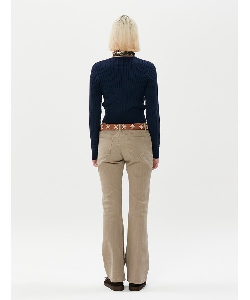 KIRSH(キルシー)の「A'GEM/9 × .kom『KIRSH/キルシー』SMALL CHERRY ROUND KNIT/スモールチェリー クロップド丈 ラウンドニットソー(ニット/セーター・レディース・ネイビー/グレー/グリーン・FREE)」の14枚目の写真
