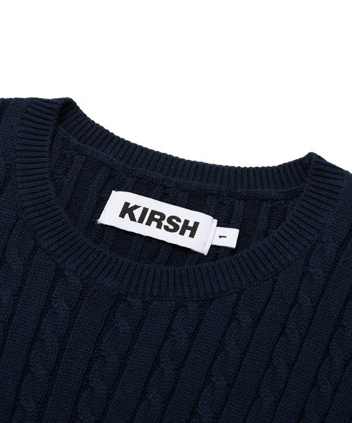 KIRSH(キルシー)の「A'GEM/9 × .kom『KIRSH/キルシー』SMALL CHERRY ROUND KNIT/スモールチェリー クロップド丈 ラウンドニットソー(ニット/セーター・レディース・ネイビー/グレー/グリーン・FREE)」の6枚目の写真
