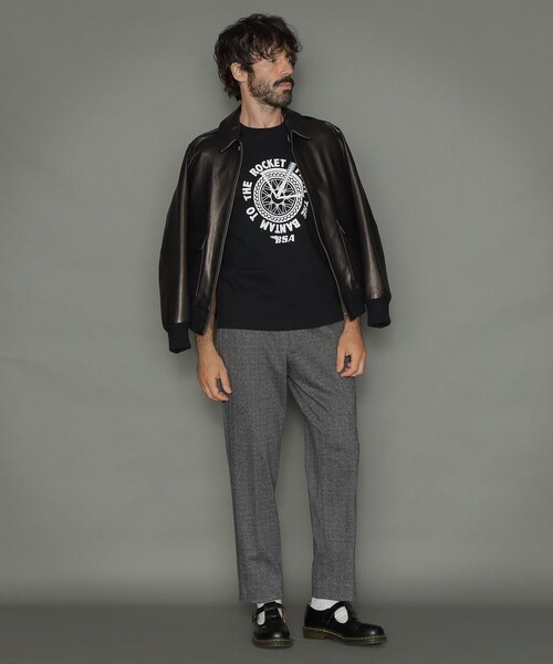 MACKINTOSH LONDON（マッキントッシュ ロンドン）の「【Weatherproofed Leather】A-2ブルゾン（ブルゾン・メンズ・ブラック・42/38/40）」の4枚目の写真