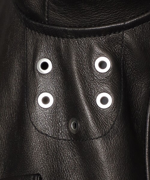 MACKINTOSH LONDON（マッキントッシュ ロンドン）の「【Weatherproofed Leather】A-2ブルゾン（ブルゾン・メンズ・ブラック・42/38/40）」の13枚目の写真