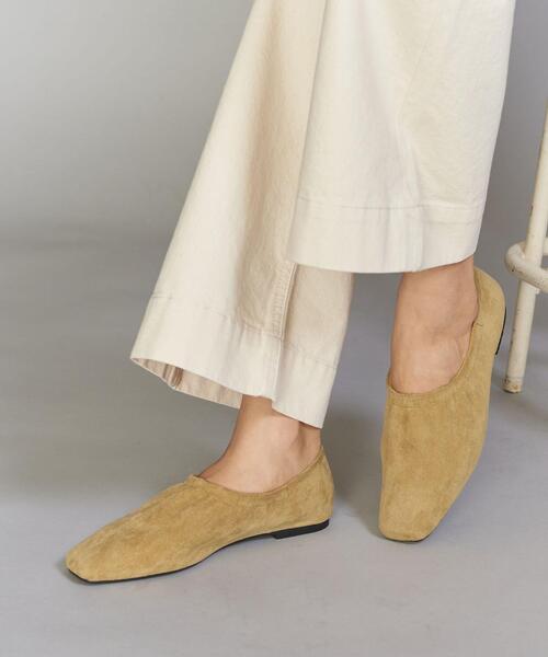 BEAUTY&YOUTH UNITED ARROWS(ビューティーアンドユースユナイテッドアローズ)の「BY ギャザーフラット シューズ◆(その他シューズ・レディース・ブラック/ライム・38/36/37/35h/36h/37h)」の2枚目の写真