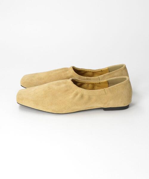 BEAUTY&YOUTH UNITED ARROWS(ビューティーアンドユースユナイテッドアローズ)の「BY ギャザーフラット シューズ◆(その他シューズ・レディース・ブラック/ライム・38/36/37/35h/36h/37h)」の7枚目の写真