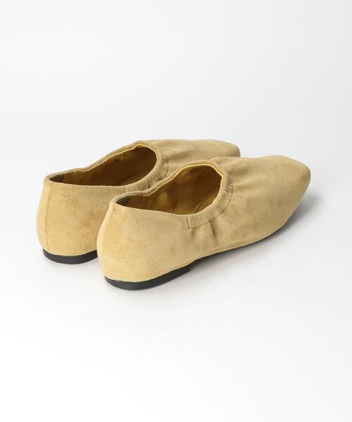 BEAUTY&YOUTH UNITED ARROWS(ビューティーアンドユースユナイテッドアローズ)の「BY ギャザーフラット シューズ◆(その他シューズ・レディース・ブラック/ライム・38/36/37/35h/36h/37h)」の5枚目の写真