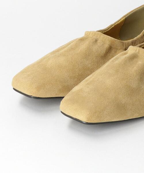 BEAUTY&YOUTH UNITED ARROWS(ビューティーアンドユースユナイテッドアローズ)の「BY ギャザーフラット シューズ◆(その他シューズ・レディース・ブラック/ライム・38/36/37/35h/36h/37h)」の3枚目の写真