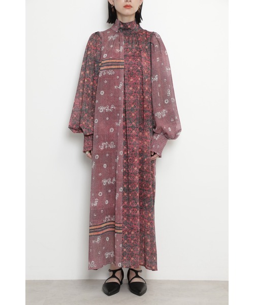 ROSE BUD(ローズバッド)の「キルトプリントワンピース(ワンピース・レディース・ブラック/レッド・ONE SIZE)」の8枚目の写真