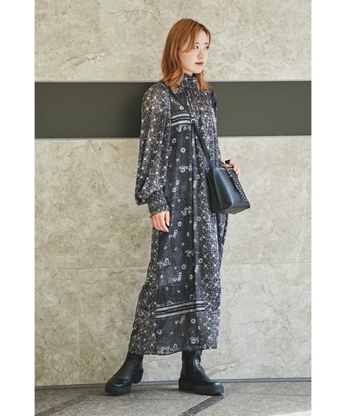 ROSE BUD(ローズバッド)の「キルトプリントワンピース(ワンピース・レディース・ブラック/レッド・ONE SIZE)」の16枚目の写真