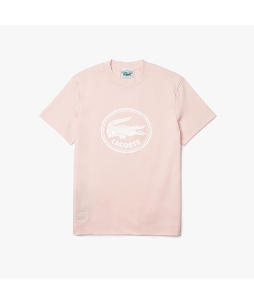 LACOSTE(ラコステ)の「オーガニックコットン3DプリントクルーネックTシャツ(Tシャツ/カットソー・メンズ・ブラック/イエロー/ホワイト/ライトピンク/スカイブルー・L/XS/S/M)」の5枚目の写真