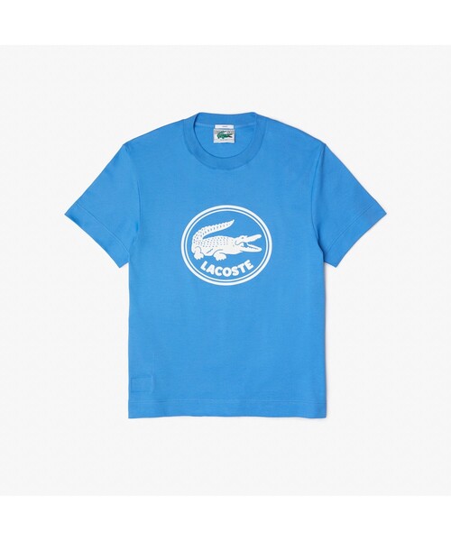 LACOSTE(ラコステ)の「オーガニックコットン3DプリントクルーネックTシャツ(Tシャツ/カットソー・メンズ・ブラック/イエロー/ホワイト/ライトピンク/スカイブルー・L/XS/S/M)」の3枚目の写真