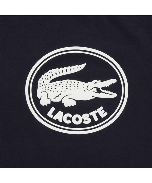 LACOSTE(ラコステ)の「オーガニックコットン3DプリントクルーネックTシャツ(Tシャツ/カットソー・メンズ・ブラック/イエロー/ホワイト/ライトピンク/スカイブルー・L/XS/S/M)」の9枚目の写真