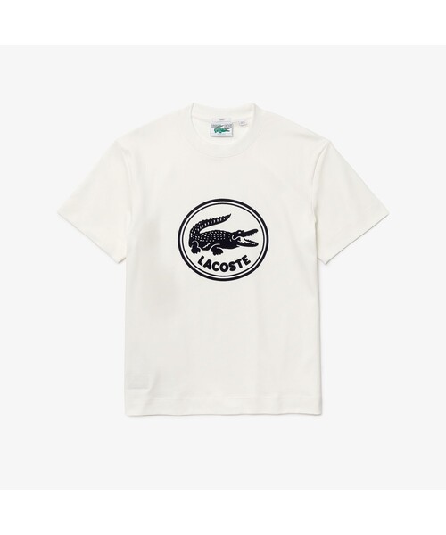 LACOSTE(ラコステ)の「オーガニックコットン3DプリントクルーネックTシャツ(Tシャツ/カットソー・メンズ・ブラック/イエロー/ホワイト/ライトピンク/スカイブルー・L/XS/S/M)」の12枚目の写真