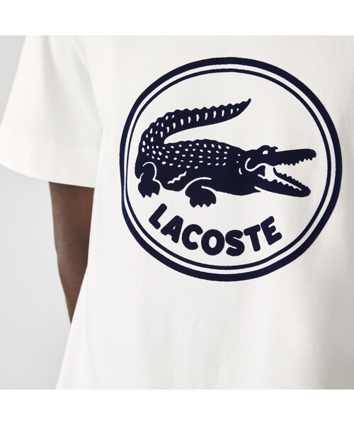 LACOSTE(ラコステ)の「オーガニックコットン3DプリントクルーネックTシャツ(Tシャツ/カットソー・メンズ・ブラック/イエロー/ホワイト/ライトピンク/スカイブルー・L/XS/S/M)」の13枚目の写真