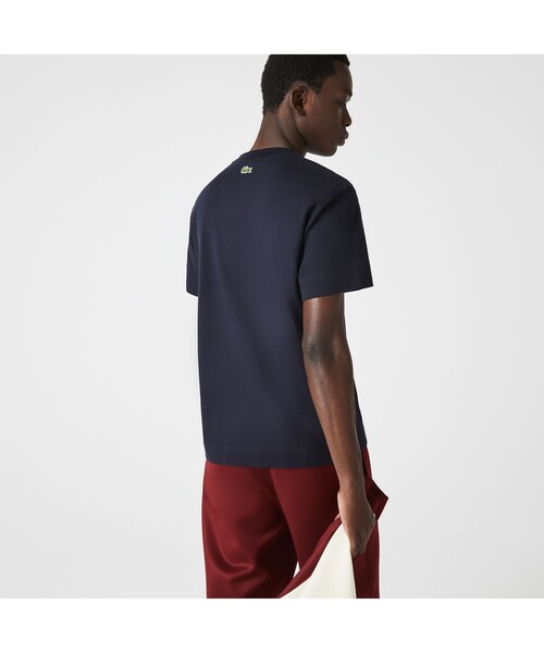 LACOSTE(ラコステ)の「オーガニックコットン3DプリントクルーネックTシャツ(Tシャツ/カットソー・メンズ・ブラック/イエロー/ホワイト/ライトピンク/スカイブルー・L/XS/S/M)」の15枚目の写真