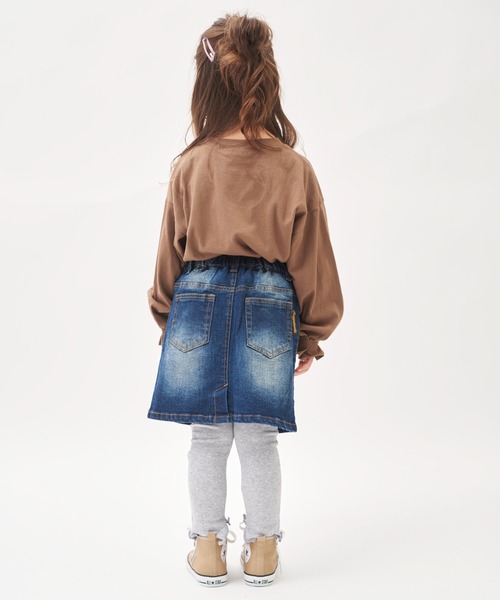 RUGGEDWORKS（ラゲッドワークス）の「《セットアップ可能》　デニムトスカート（デニムスカート・キッズ・サックスブルー/ブルー・90/100/110/120/130/140/150）」の17枚目の写真