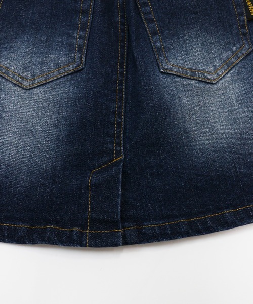 RUGGEDWORKS（ラゲッドワークス）の「《セットアップ可能》　デニムトスカート（デニムスカート・キッズ・サックスブルー/ブルー・90/100/110/120/130/140/150）」の5枚目の写真