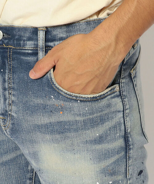 surt(サート)の「SURT (サート)VINTAGE PENKI DENIM/ヴィンテージペンキデニム(デニムパンツ・メンズ・インディゴブルー・SMALL/X-SMALL/MEDIUM/LARGE)」の6枚目の写真
