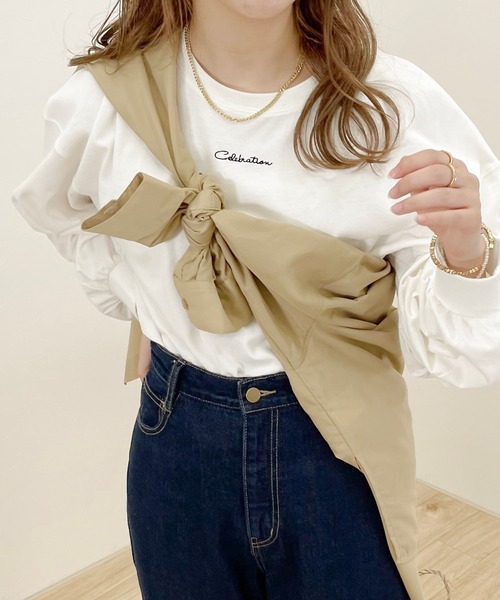 apres jour clair（アプレジュールクレア）の「【apres jour clair】チビロゴロンT【ZOZOTOWN限定アイテム】（Tシャツ/カットソー・レディース・オフホワイト/アイボリー・X-LARGE/フリー）」の6枚目の写真