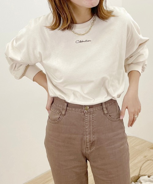 apres jour clair（アプレジュールクレア）の「【apres jour clair】チビロゴロンT【ZOZOTOWN限定アイテム】（Tシャツ/カットソー・レディース・オフホワイト/アイボリー・X-LARGE/フリー）」の7枚目の写真